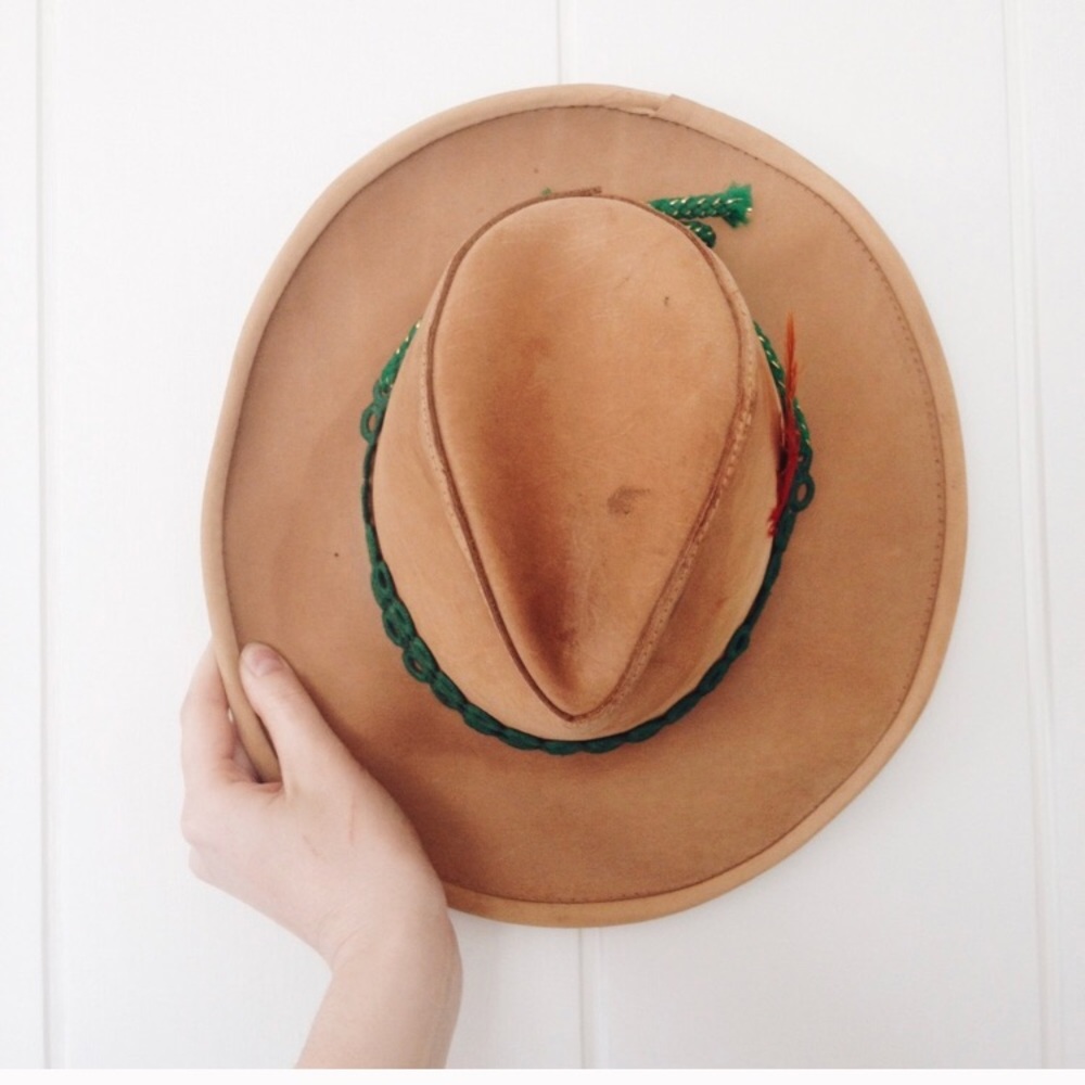 Vintage leather hat